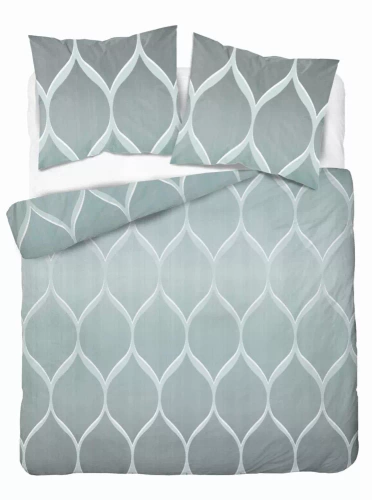 5221 A Geometrische Satinbettwäsche Detexpol grau