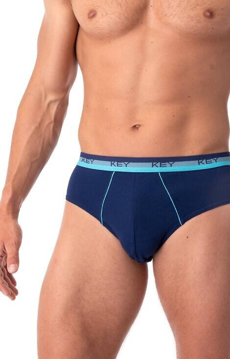 MPP 340 B25 Herren Slips 2er-Pack Key - Marineblau-Grau