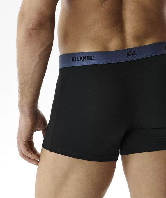 Herrenboxershorts Atlantic 6SMH-004 A6 schwarz – 6er-Pack, 95% Baumwolle, eng anliegend