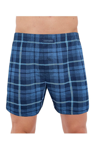 945/06 Cornette Herren-Boxershorts – 3er-Pack Baumwolle, Grau/Marineblau