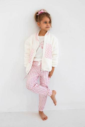 Nanny Kids Bluse von Sensis - ecru-rosa