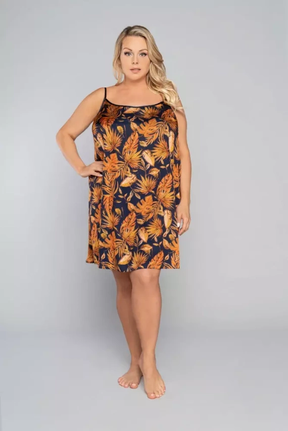 Monstera Damenhemd, schmal geschnitten Italia Fashion - Druck