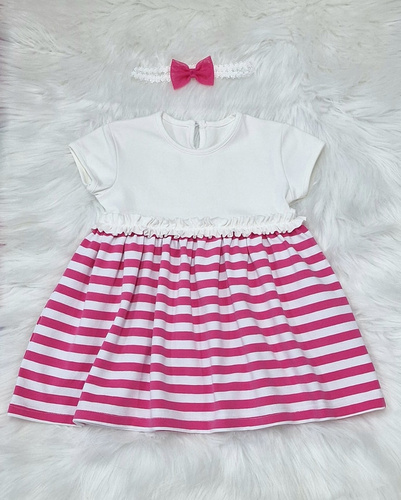 Oleńka Bambarillo Kurzarmkleid, Amaranth