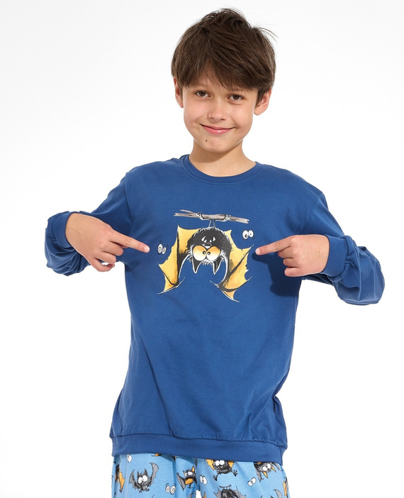 Jungen-Pyjama Cornette 593/187 966/187 Pumpkin Club 100% Baumwolle Lang