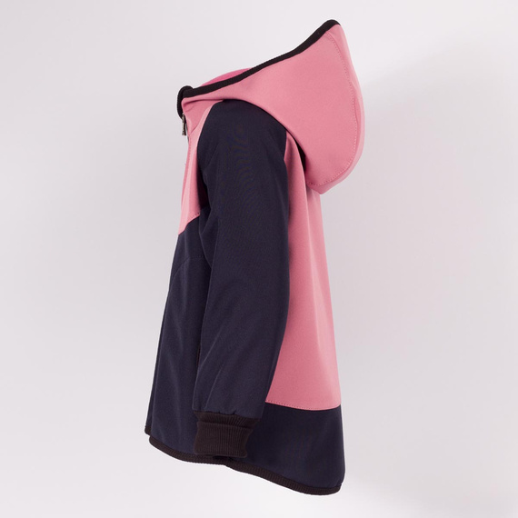 229040 Nicol Kinder Softshelljacke mit Fleece, Kapuze, Reflektoren – rosa