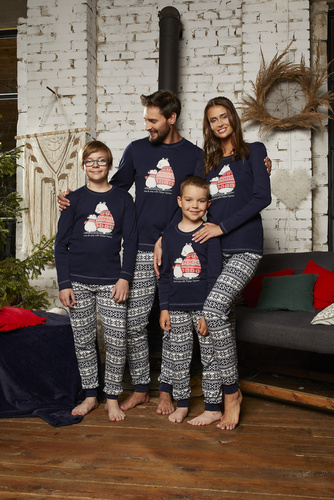 Arktyka Kinderpyjamas Italian Fashion - marineblau