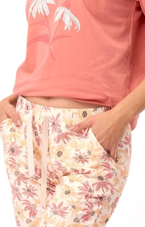 LNS 552 Key Damen-Baumwollpyjama – Rosa