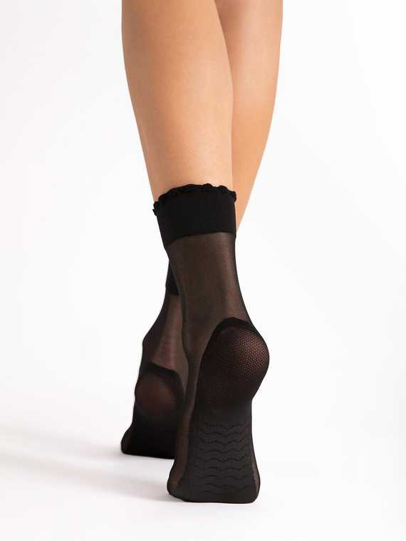 G 1103 Pico Massagesocken 20den Fiore schwarz