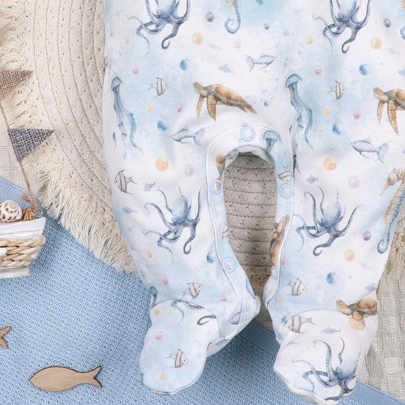 ABN-5449 Sea Of Joy Nini-Schlafanzug – Bio-Baumwolle, bequemer Verschluss