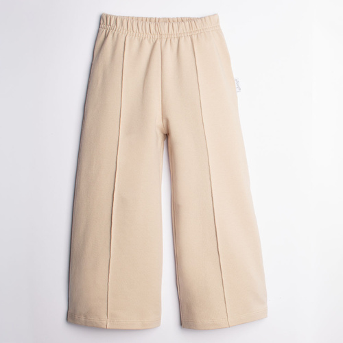 221275 Kiku Nicol breite Mädchenhose beige mit Bügelfalte