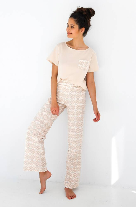 Genesis Sensis Damen Schlafanzug - hellbeige