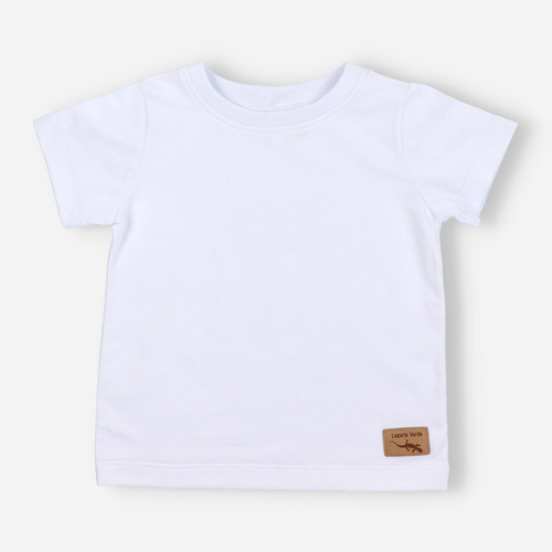 KAR-2007/BIA Lagarto Verde T-Shirt für Jungen, weiß
