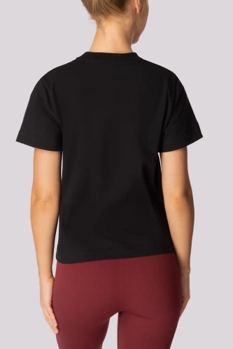Boxy Base Damen T-Shirt Mona schwarz