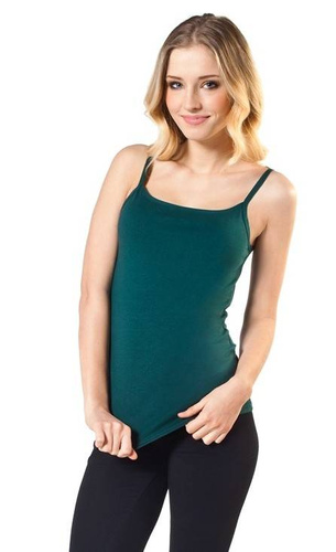 Ibiza Shirt Damen schmale Träger Italienische Mode- orange