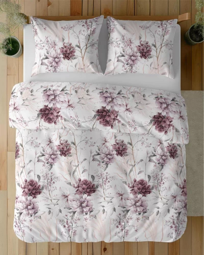 5222 B Puderrosa Satinbettwäsche auf hellem Hintergrund Detexpol