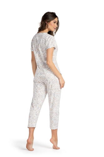Lilou Belle Reverie Damenpyjama – weißes Zebra