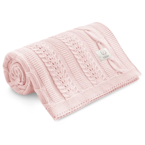 Dreamy Yosoy hellpuderrosa Bambusdecke – weich, atmungsaktiv, sicher für das Kind