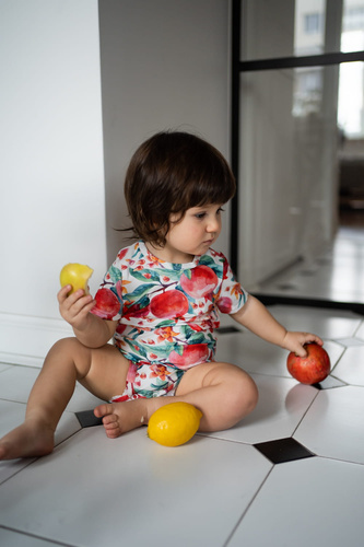 Baby Body Milk & Love Granatapfel Baumwolle Kurzarm bunt