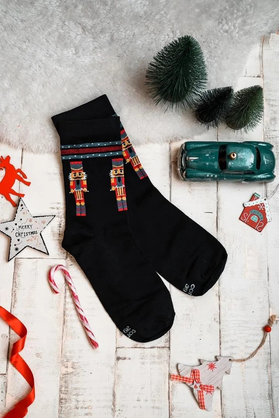 A45 A'3 Cornette Premium Socken - schwarz (Soldaten)