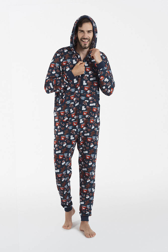 Rojas Italian Fashion Herren Jumpsuit - Druck 