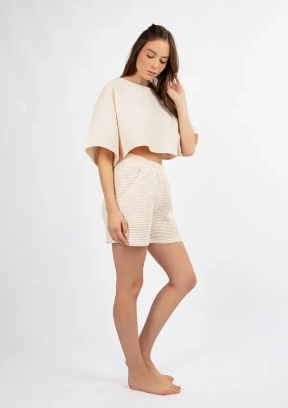 DK-K-W01 Dkaren Damen-Set – Ecru