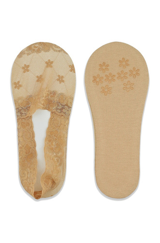 SN051 Noviti Damen-Ballerinas – Dunkelbeige