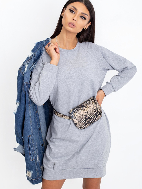 RV-TU-5184.93P Damen-Paris-Kleid – Grau