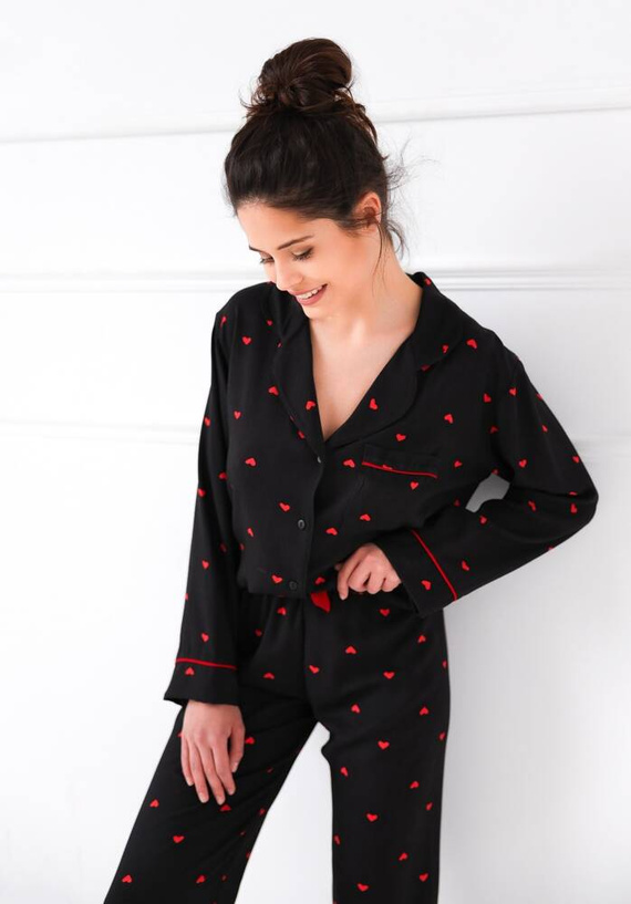 Rolling In Love Sensis Damen Schlafanzug - schwarz