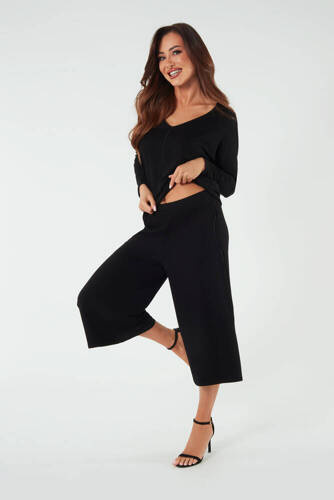 Soler Damen Culottes 7/8 Italienische Mode - schwarz