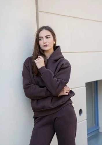 Randi Dkaren Damen-Trainingsanzug-Set – Schokolade