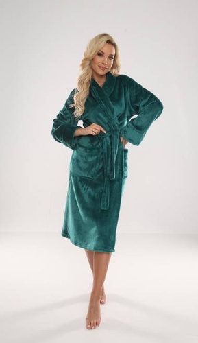 628 Abigail Long Forex Damen Bademantel - grün