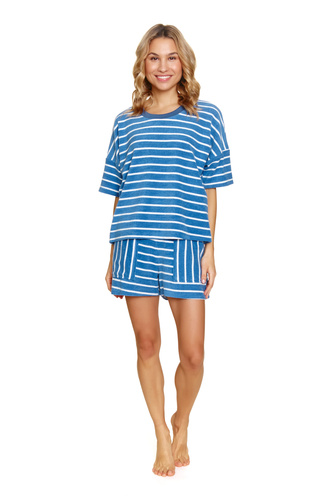 7226 Doctor Nap Damen-Pyjama – blau