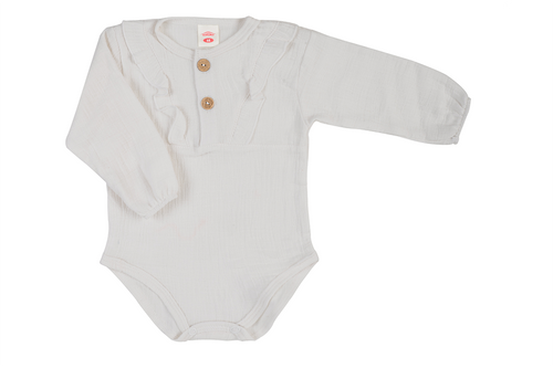 03235GDRE Body DR Girl Just Muslin Ecru Makoma Musselin Babybody