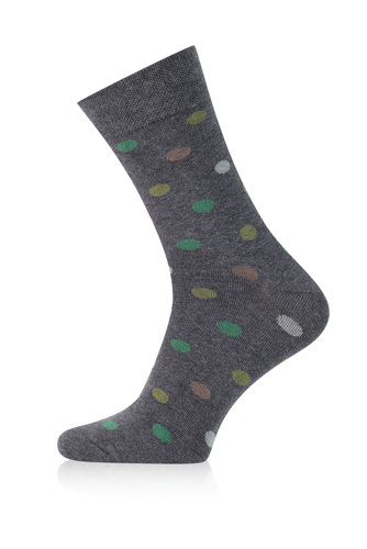 M21 Herren lange Socken Italienische Mode - c.melange/grün