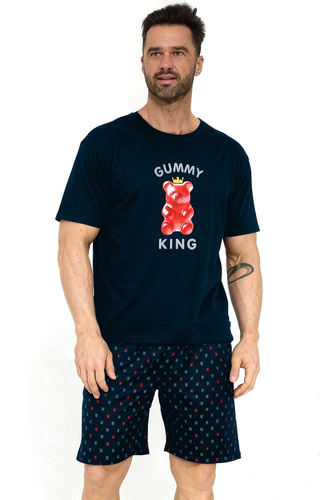 Herren-Schlafanzug Cornette Gummy King 326/205 aus Baumwolle – Kurzarm, Shorts, Geschenkidee