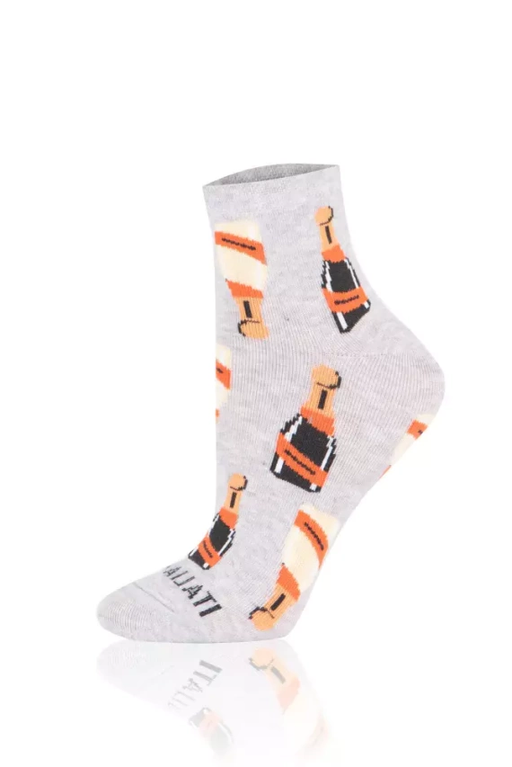 S153Z Prosecco Socken Socken Italian Fashion - hell melange