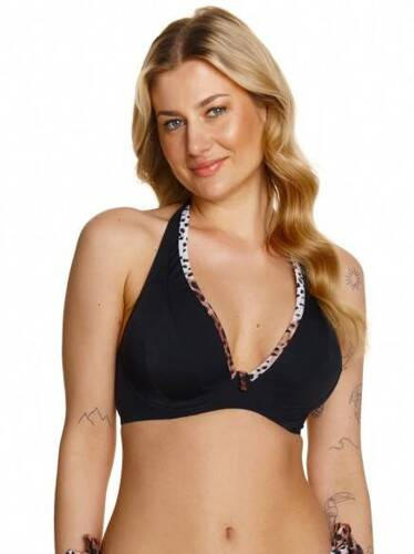 Irbis Schwarzer Lupoline Bralet Bade-BH