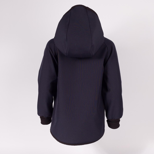229004 Nicol Softshell-Jacke für Jungen mit Fleece, Kapuze und Reflektoren – marineblau