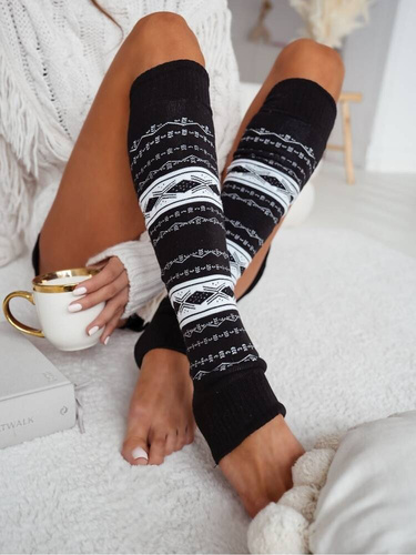 1535-001 Milena Frottee-Leggings – schwarz