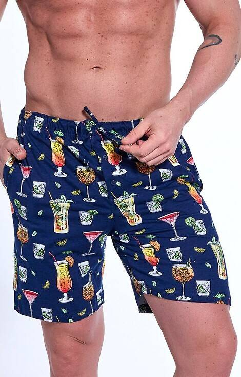 698/23 Cornette Pyjamahose – Marineblau