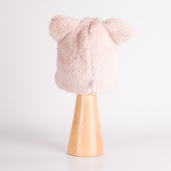 226266 Nicol HANIA Baby-Mütze Bär pudriger Rosa warme Ohrenklappenmütze