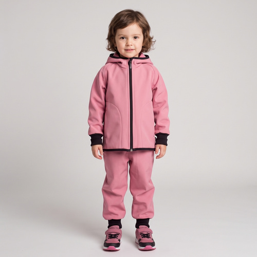229001 Nicol Softshelljacke für Mädchen mit Kapuze, Fleece, Reflektoren
