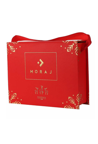 CSLS450-001 Moraj schwarze Socken – Weihnachtssocken in einer glänzenden Box