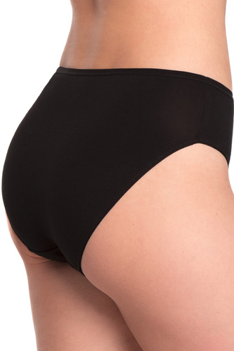 Lama L-127BI-36 Damen Bikini-Slips 3er-Pack Baumwolle Bequem für den Alltag