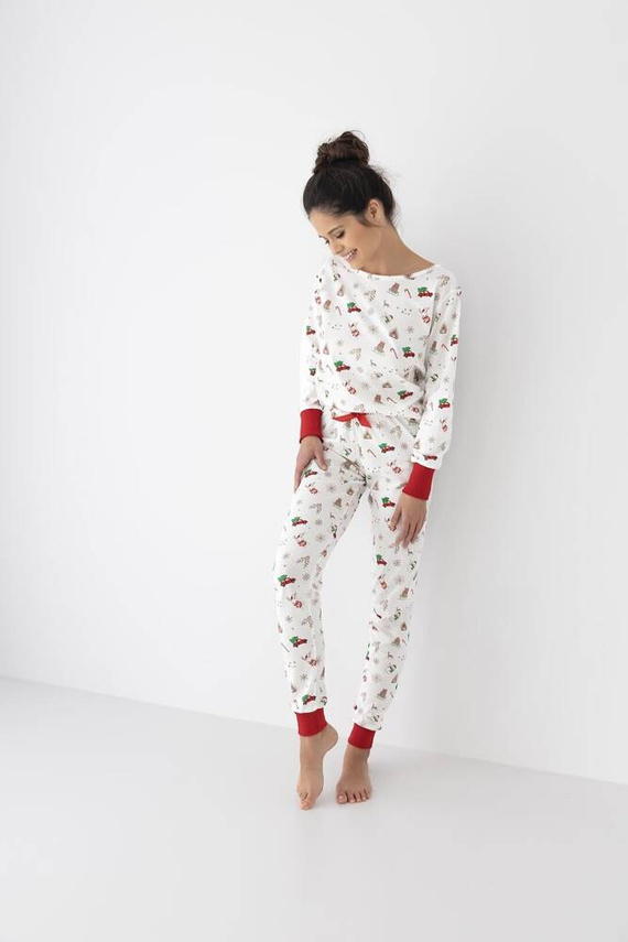 Samantha Sensis Damen Schlafanzug -ecru