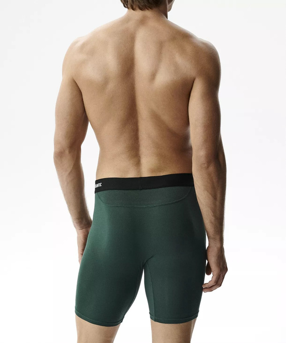 Herrenboxershorts Atlantic Bamboo 2MH-1209 grün-grau Performance – 2er-Pack, aus Bambus