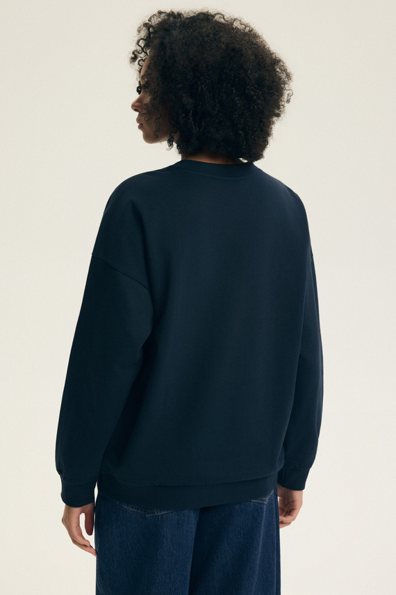 Damen Sweatshirt Dessie Henderson aus Baumwolle, leicht gefüttert, mit Print