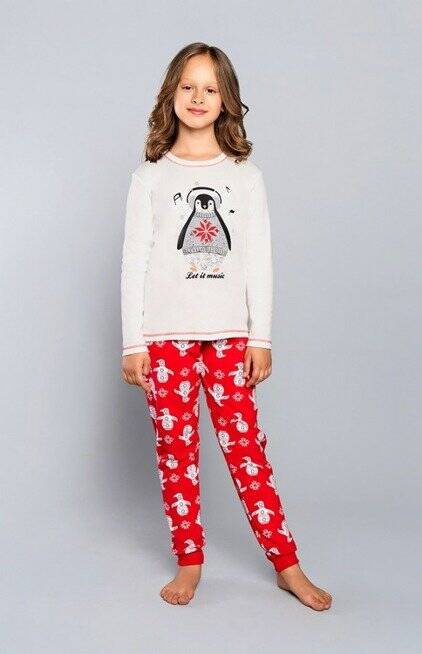 Malika Baumwollpyjama für Mädchen Italienische Mode- ecri