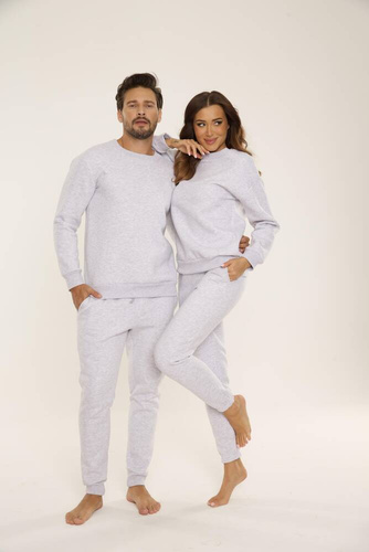 813 Indigo Herren-Trainingsanzug von De Lafense - leicht meliert