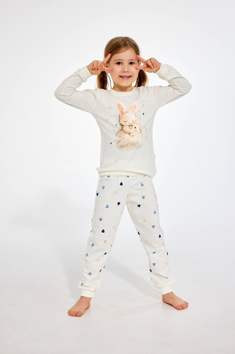 Mädchen-Pyjama Cornette 788/122 Kitty aus Baumwolle, Kurzarm, Shorts
